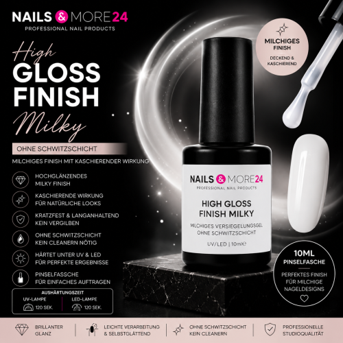 NAM24 - High Gloss Finish Milky | 10ml ohne Schwitzschicht